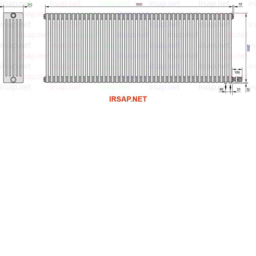Радиатор IRSAP Tesi 62000/43 T26 CL 01